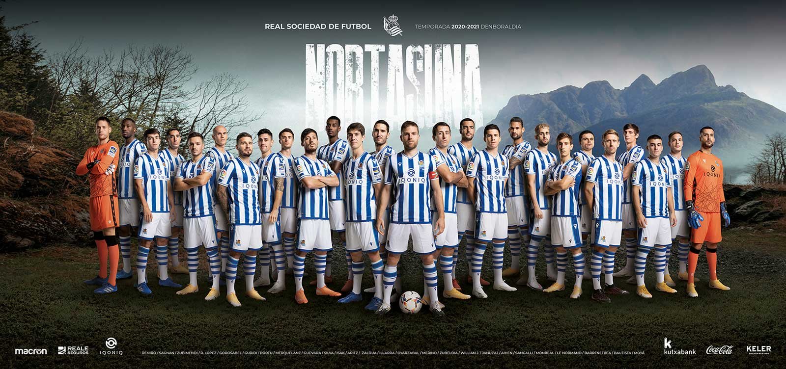 Real Sociedad. Poster Nortasuna 2020 01 Otzarreta ThinkMake